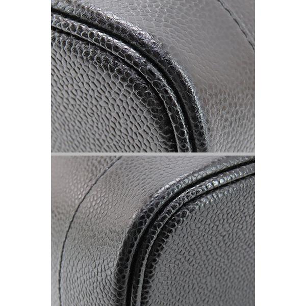 新品同様 シャネル CHANEL ココマーク キャビアスキン バニティバッグ ハンドバッグ コスメポーチ 化粧ポーチ ブラック グレインドカーフスキン A01998の画像