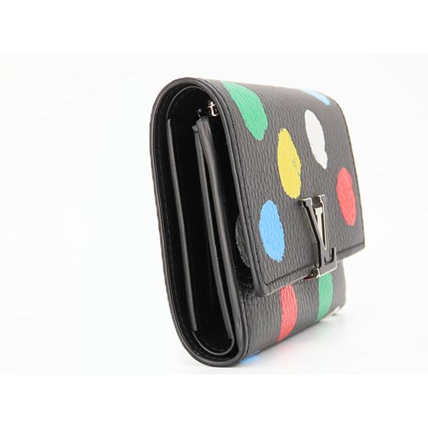 【美品】ルイヴィトン 草間彌生 ポルトフォイユ　カプシーヌ コンパクト　二つ折り 美品】ルイヴィトン 草間彌生 ポルトフォイユ カプシーヌ コンパクト