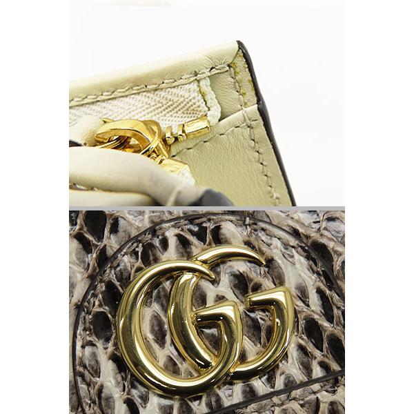 未使用 グッチ オフィディア スネークレザー 二つ折り コンパクト財布 GUCCI（グッチ） レア未使用 オフィディア スネークレザー パイソン 二