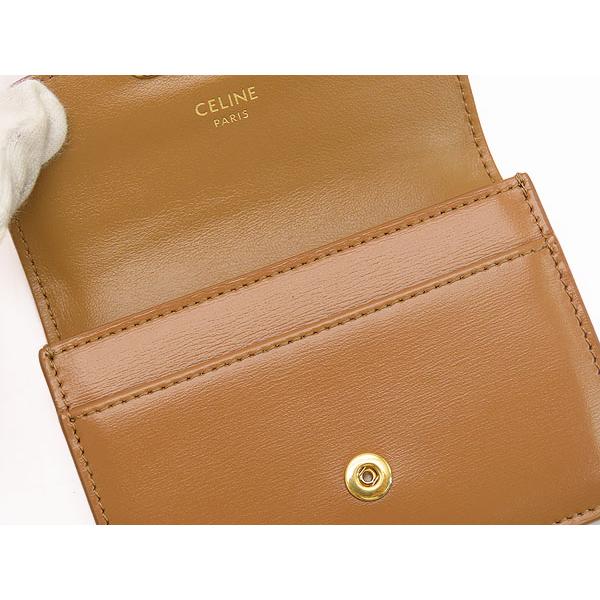 CELINE（セリーヌ） 新古品 トリオンフ フラップ付き カードホルダー
