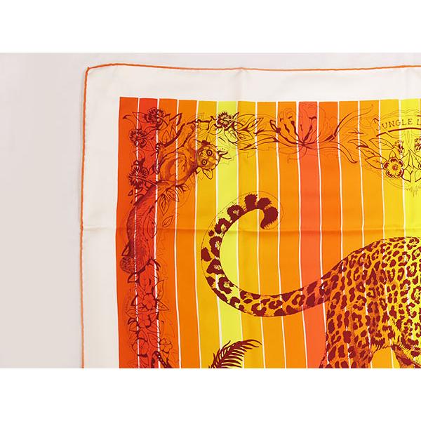 値下げ！新品未使用【HERMES】 Jungle Love Rainbow HERMES（エルメス） 新古品 カレ90 JUNGLE LOVE RAINBOW ジャングル