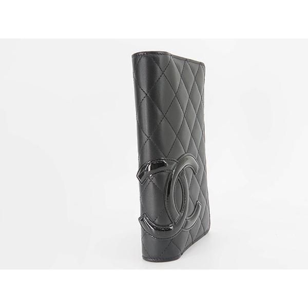 CAMBON ほぼ新品 シャネル CHANEL カンボンライン ココマーク 二つ折り