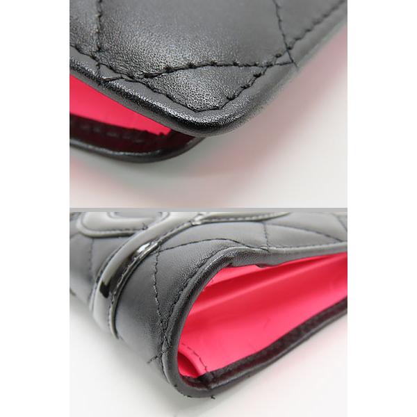 入手困難✨シャネル ココマーク マテラッセ 二つ折り財布 がま口 カンボンライン CHANEL シャネル ココマーク ブラック 2つ折りがま口財布 キャビア