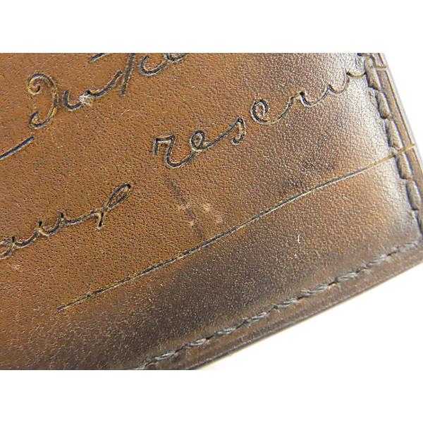Berluti ベルルッティ カードケース バンブー カリグラフィ ブラウン系 スクリットレザー ユニセックス 新品未使用展示品【本物保証】 Berluti（ベルルッティ） 新品同様 カリグラフィ バンブー スクリット