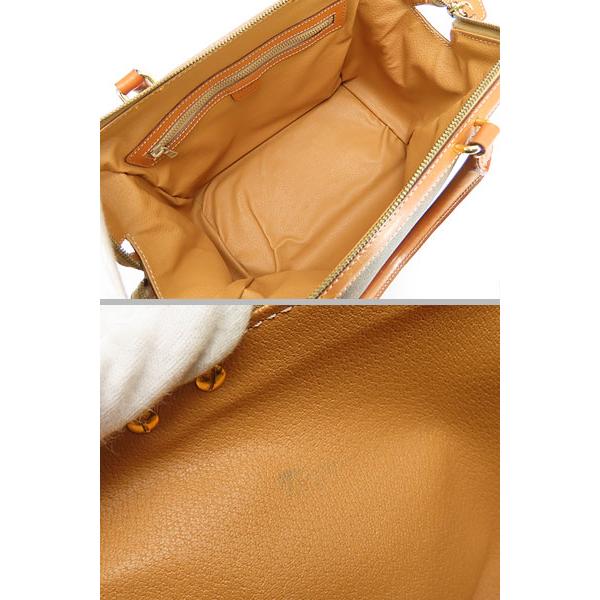 美品 セリーヌ CELINE ヴィンテージ マカダム ミニボストンバッグ ハンドバッグ ブラウン ダークブラウン PVC レザー