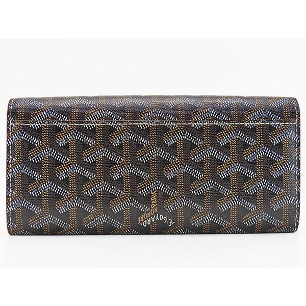 GOYARD（ゴヤール） 美品 ヴァレンヌ 二つ折り長財布 ブラック 