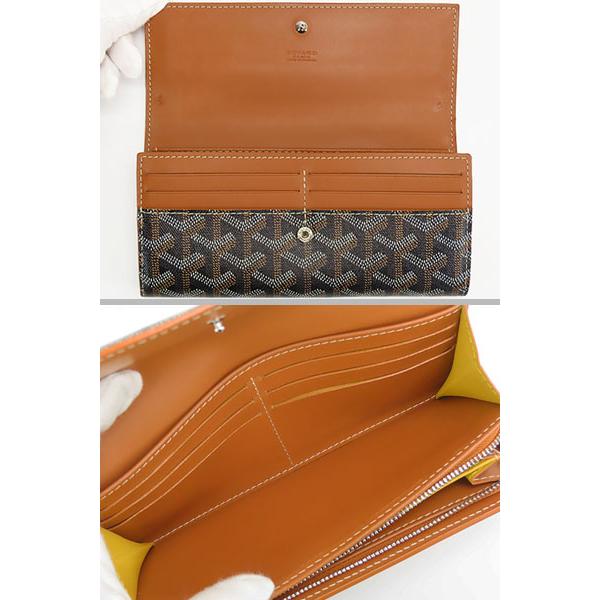 GOYARD（ゴヤール） 美品 ヴァレンヌ 二つ折り長財布 ブラック 