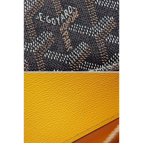 GOYARD（ゴヤール） 美品 ヴァレンヌ 二つ折り長財布 ブラック 
