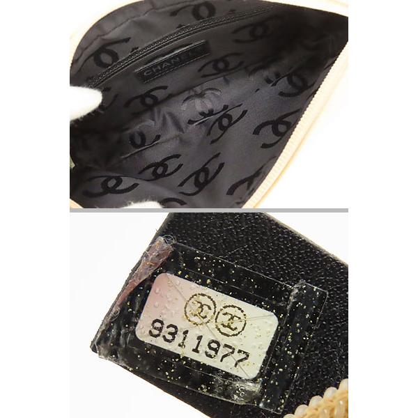 CAMBON 超美品 シャネル CHANEL カンボンライン ショルダーポーチ