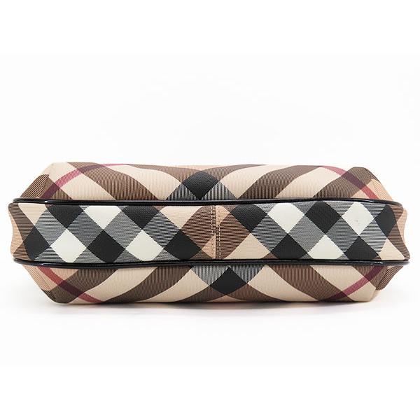 ほぼ新品 バーバリー BURBERRY チェック ワンショルダーバッグ セミショルダーバッグ ハンドバッグ ホーボーバッグ ベージュ