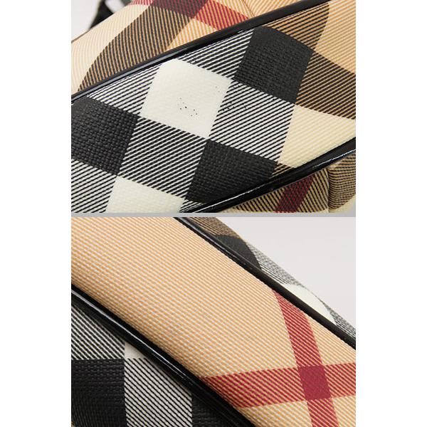 ほぼ新品 バーバリー BURBERRY チェック ワンショルダーバッグ セミショルダーバッグ ハンドバッグ ホーボーバッグ ベージュ
