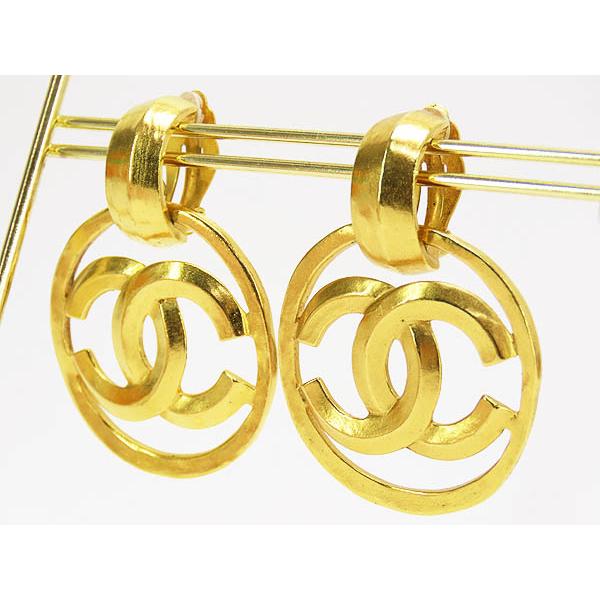 CHANEL 美品 シャネル ヴィンテージ ココマーク スイング サークル 