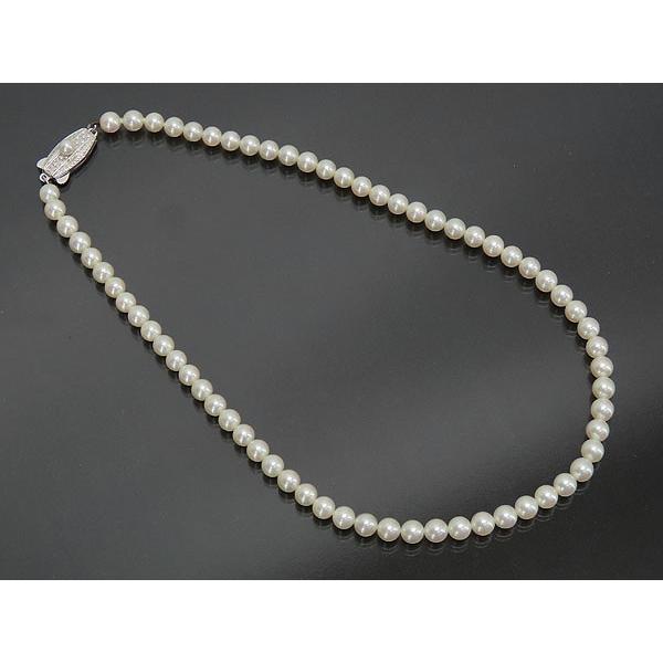 び*び様 MIKIMOTO アコヤ真珠5粒パール SILVERネックレス MIKIMOTO（ミキモト） 新品同様 パール ネックレス 67珠 アコヤ真珠