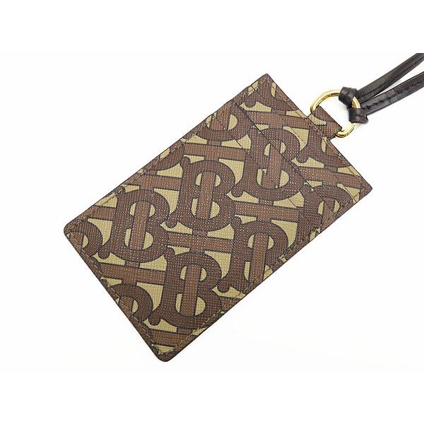 Burberry パスケース　未使用品 BURBERRY（バーバリー） 未使用 TBモノグラム ストラップ付 カード