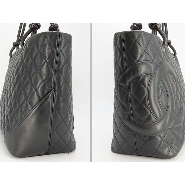 CAMBON 美品 シャネル CHANEL カンボンライン ラージ トートバッグ