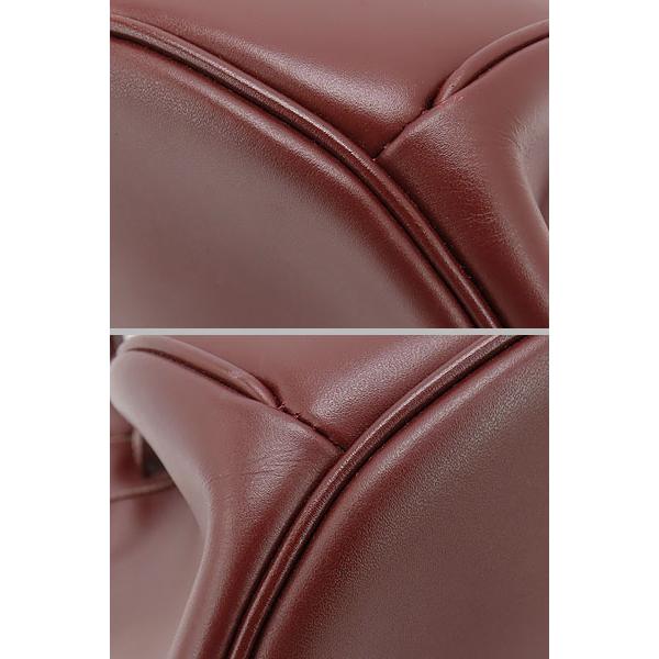 カルティエ　マストライン巾着　美品 MUST DE CARTIER 超美品 カルティエ Cartier マストライン 巾着型 斜め