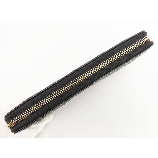 未使用 シャネル CHANEL マトラッセ ココマーク キャビアスキン ラウンドファスナー 長財布 ブラック ゴールド金具 A50097の画像