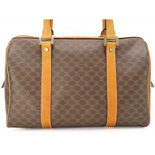 CELINE セリーヌ ヴィンテージ マカダム ミニボストンバッグ CELINE セリーヌ ヴィンテージ マカダム ミニボストンバッグ