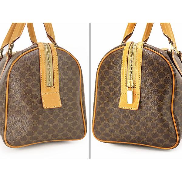 CELINE セリーヌ ヴィンテージ マカダム ミニボストンバッグ CELINE セリーヌ ヴィンテージ マカダム ミニボストンバッグ
