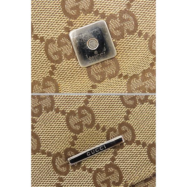 美品 グッチ GUCCI GGキャンバス セミショルダーバッグ ワンショルダー 