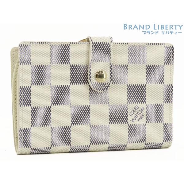 ルイヴィトン ダミエ アズール 二つ折り財布 ポルトフォイユ ヴィエノワ LOUIS VUITTON（ルイ・ヴィトン） 新品同様 ダミエアズール
