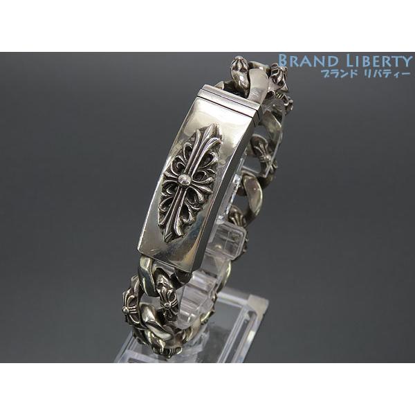 CHROME HEARTS 時計用ブレスレット 925 美品 クロムハーツ Chrome Hearts フローラルクロス ID ファンシー
