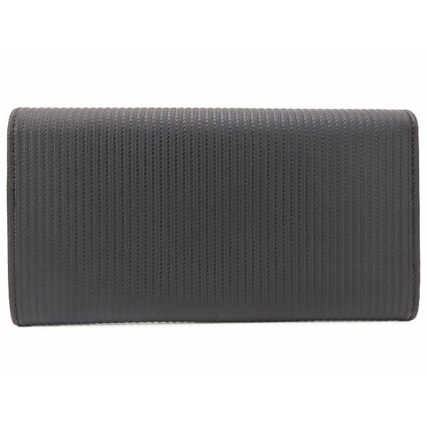 BVLGARI 新品同様 ブルガリ ミレリゲ 二つ折り長財布 ブラック カーフ  