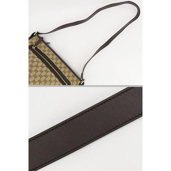 超美品 グッチ GUCCI GGキャンバス 斜め掛けショルダーバッグ メッセンジャーバッグ ベージュ ダークブラウン キャンバス レザー 388930 GUCCI - 超美品 グッチ GUCCI GGキャンバス 斜め掛けショルダーバッグ