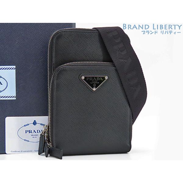PRADA 美品 プラダ サフィアーノ スマートフォンケース フォンポーチ  