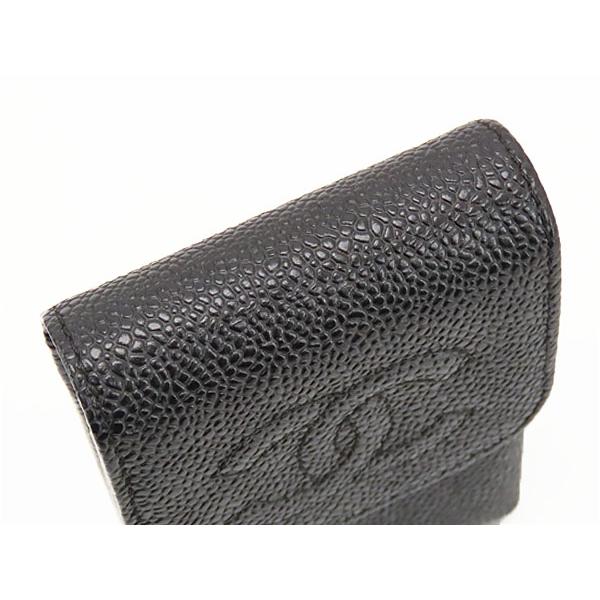 キャビアスキン 外超美品 シャネル CHANEL ココマーク シガレット