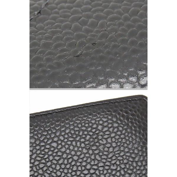 キャビアスキン 外超美品 シャネル CHANEL ヴィンテージ ココマーク 二