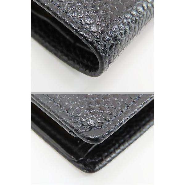 キャビアスキン 外超美品 シャネル CHANEL ヴィンテージ ココマーク 二