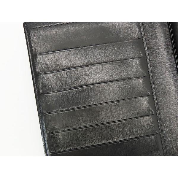 外超美品 シャネル CHANEL ヴィンテージ ココマーク キャビアスキン 二つ折り長財布 がま口財布 ブラック グレインドカーフスキン A13498の画像