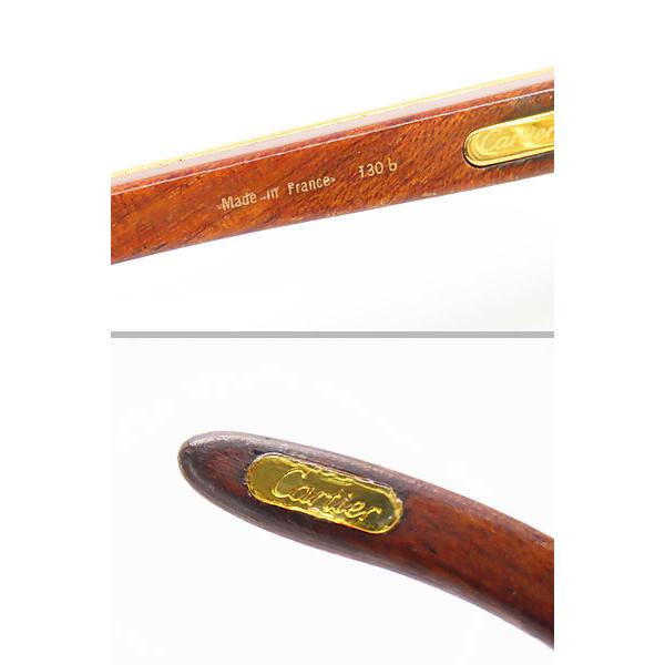 レア美品カルティエトリニティヴィンテージマルメゾンウッドテンプル フレ Cartier（カルティエ） レア美品 トリニティ ヴィンテージ マルメゾン