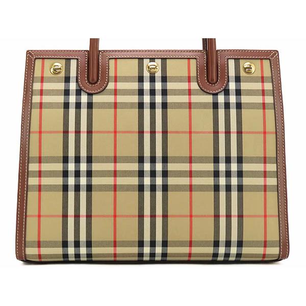 【バーバリー】美品 レトロ トートバックチェック柄 BURBERRY（バーバリー） 美品 ヴィンテージチェック タイトル スモール