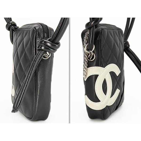 美品シャネルカンボンラインココマークスモール ポシェット斜め掛け ショ CHANEL - 美品シャネルカンボンラインココマークスモール ポシェット