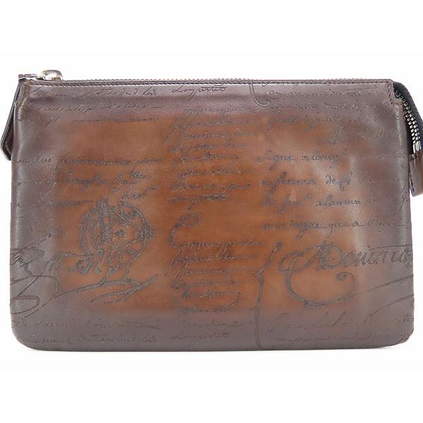 ほぼ新品ベルルッティカリグラフィテルシオ スクリットレザー オールインワン Berluti（ベルルッティ） ほぼ新品 カリグラフィ テルシオ スクリット
