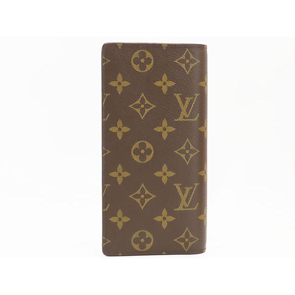 ルイヴィトン モノグラム ポルトフォイユ ブラザ 長財布 茶 ブラウン LOUIS VUITTON（ルイ・ヴィトン） 超美品 モノグラム ポルトフォイユ
