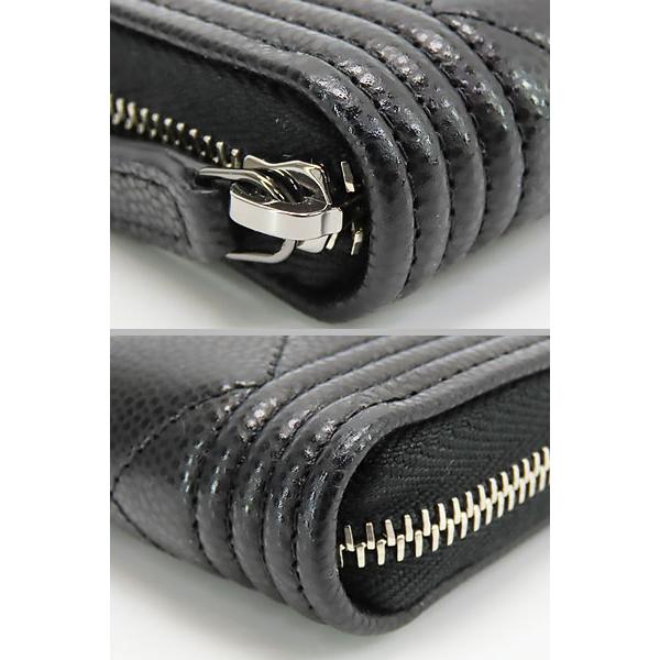 シャネル　ボーイシャネル　キャビアスキン　マトラッセ　ラウンドファスナー　財布 BOY CHANEL 新古品 シャネル マトラッセ ボーイシャネル キャビア