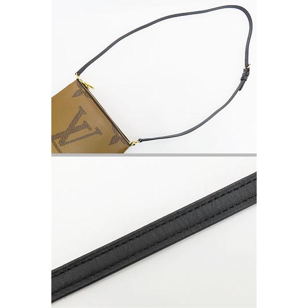 ほぼ新品 ルイヴィトン モノグラム ジャイアント リバース ポシェットドゥーブル ジップ バイカラー 2WAY クラッチバッグ ショルダーバッグ LOUIS VUITTON（ルイ・ヴィトン） 超美品 モノグラム ジャイアント