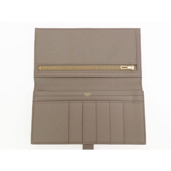 Bearn 超美品 エルメス HERMES ベアンスフレ 二つ折り長財布 エタン