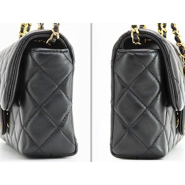 マトラッセ 新古品 シャネル CHANEL ミニ フラップ バッグ チェーン  