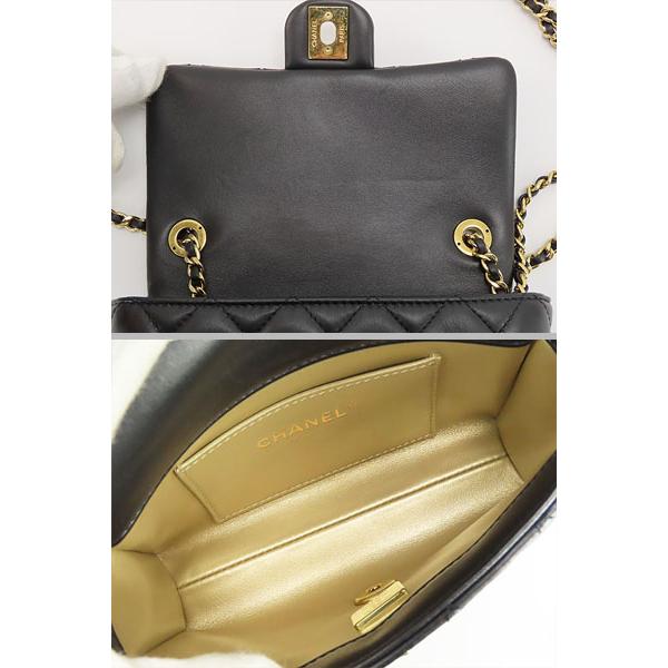マトラッセ 新古品 シャネル CHANEL ミニ フラップ バッグ チェーン  