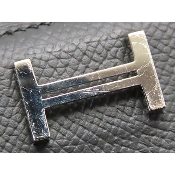 美品 エルメス HERMES ベアンスフレ 二つ折り長財布 マチ有り ブラック シルバー金具 ヴォーエプソン Y刻の画像