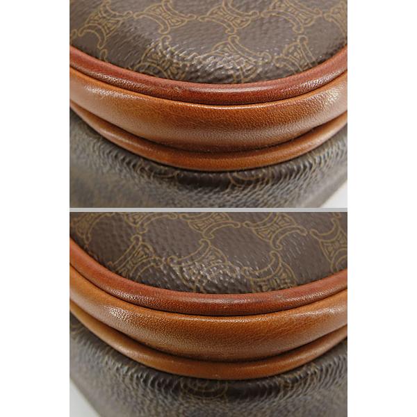 レア美品 セリーヌ CELINE ヴィンテージ マカダム 2WAY ハンドバッグ ショルダーバッグ メッセンジャーバッグ ブラウン ダークブラウン_5