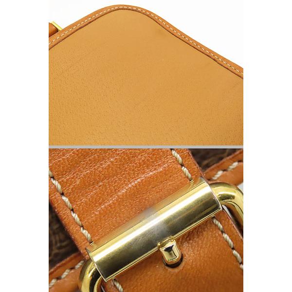 レア美品 セリーヌ CELINE ヴィンテージ マカダム 2WAY ハンドバッグ ショルダーバッグ メッセンジャーバッグ ブラウン ダークブラウン_9