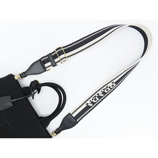 PRADA ショルダーストラップ ブラック カナパ CANAPA 新古品 プラダ PRADA カナパ リカーモ RICAMO 2WAY
