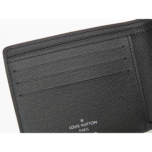ルイヴィトン タイガ ポルトフォイユ ミュルティプル 財布 札入れ 黒 ブラック LouisVuitton/タイガ] ポルトフォイユミュルティプル / 直営店 (Louis