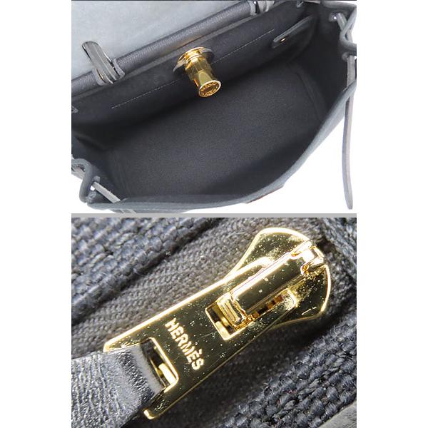 未使用 エルメス HERMES エールバッグ ジップ 31 PM 2WAY ハンドバッグ ショルダーバッグ ポーチ付き ブラック トワルミリタリー | エールライン | 07