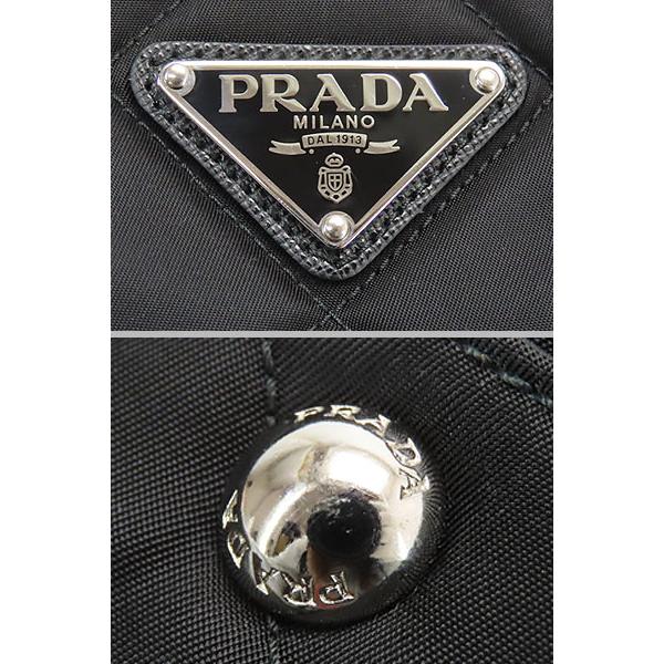 【4/21価格改定】PRADA 美品 プラダ インプントゥ チェーンショルダーバッグ 1BB072 テスート ナイロン サフィアーノ レザー ブラック キルティング ショルダーバッグ ハンドバッグ ABランク 鑑定済 中古 プラダバッグ PRADA（プラダ） チェーンショルダーバッグ インプントゥーレ